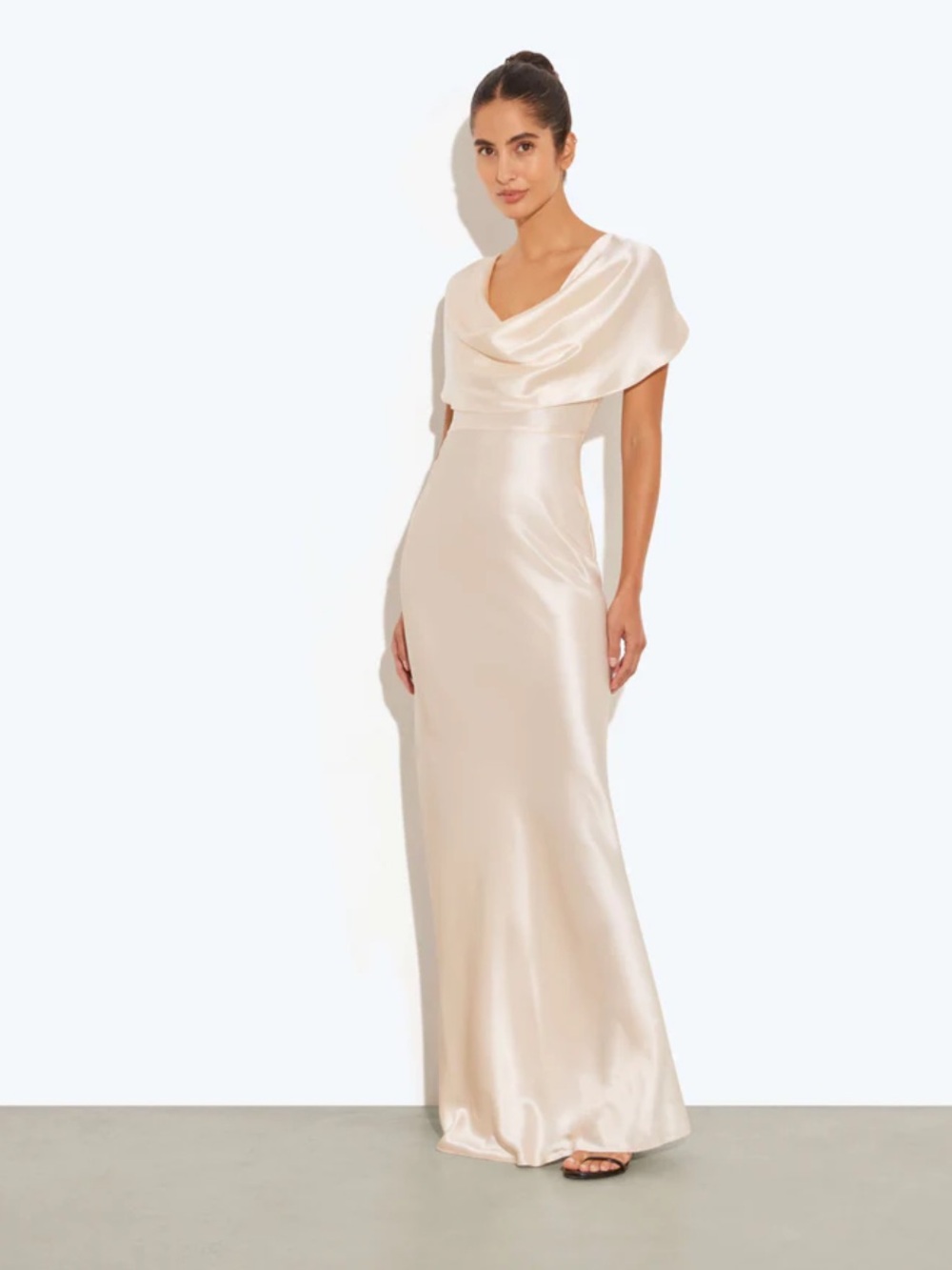 Rat&Boa Lilia Ivory Satin Dress - NWT Small - Picture 1 of 7